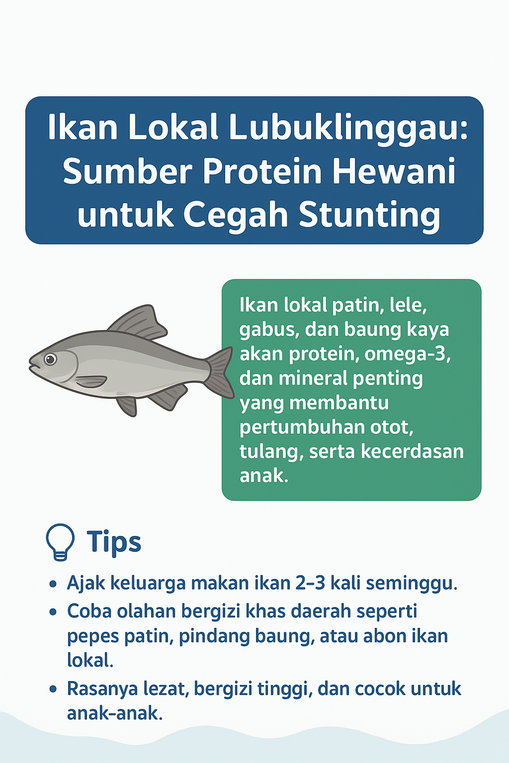 Ikan Lokal Lubuklinggau: Sumber Protein Hewani untuk Cegah Stunting