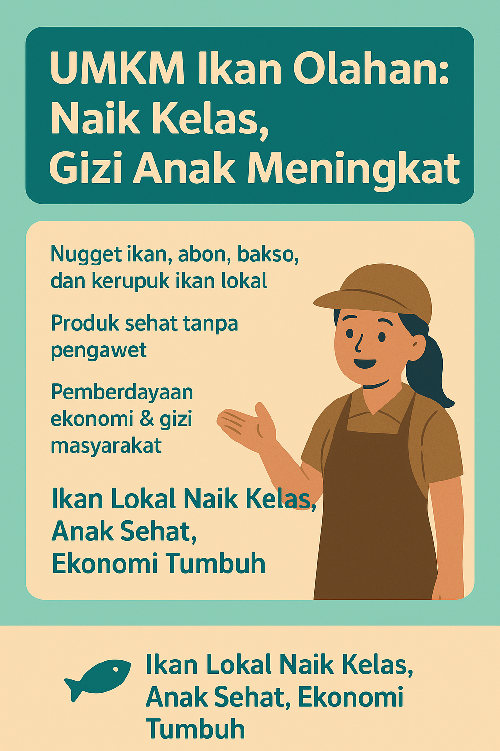 UMKM Ikan Olahan: Naik Kelas, Gizi Anak Meningkat